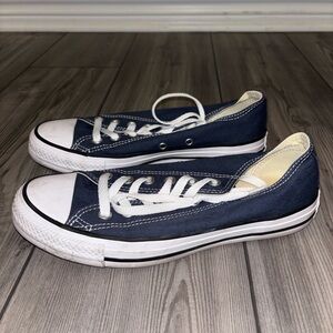 Navy Blue Converse Low-Top Sneakers